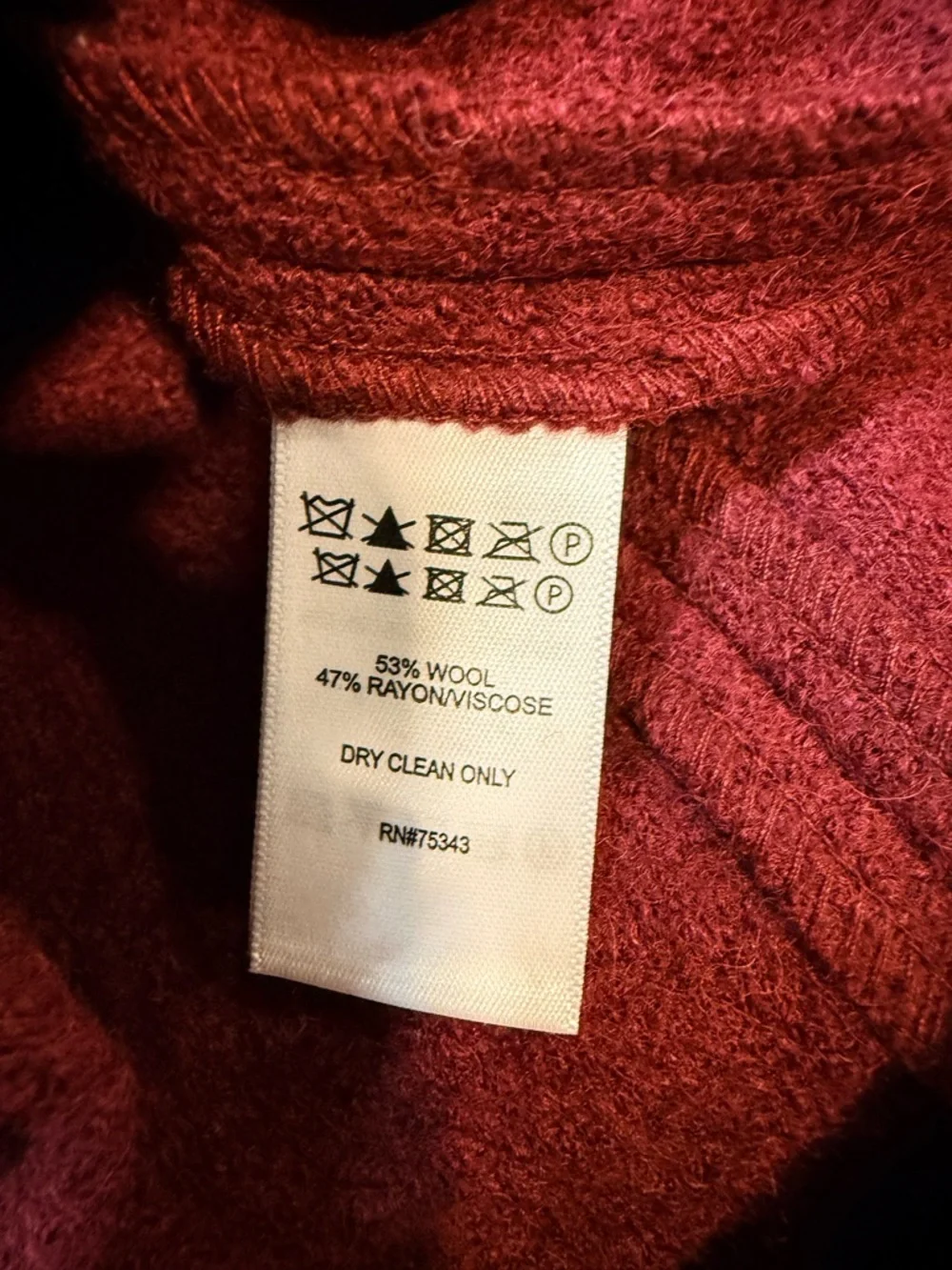 Joie Burgundy Wool Blend A-Line Skirt Size Medium
